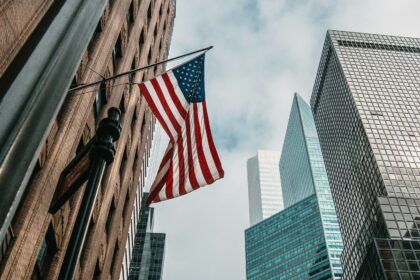 low angle photo of flag of U.S.A