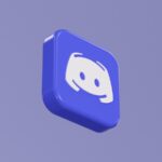 a blue button with a white smiley face on it