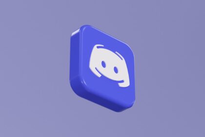 a blue button with a white smiley face on it