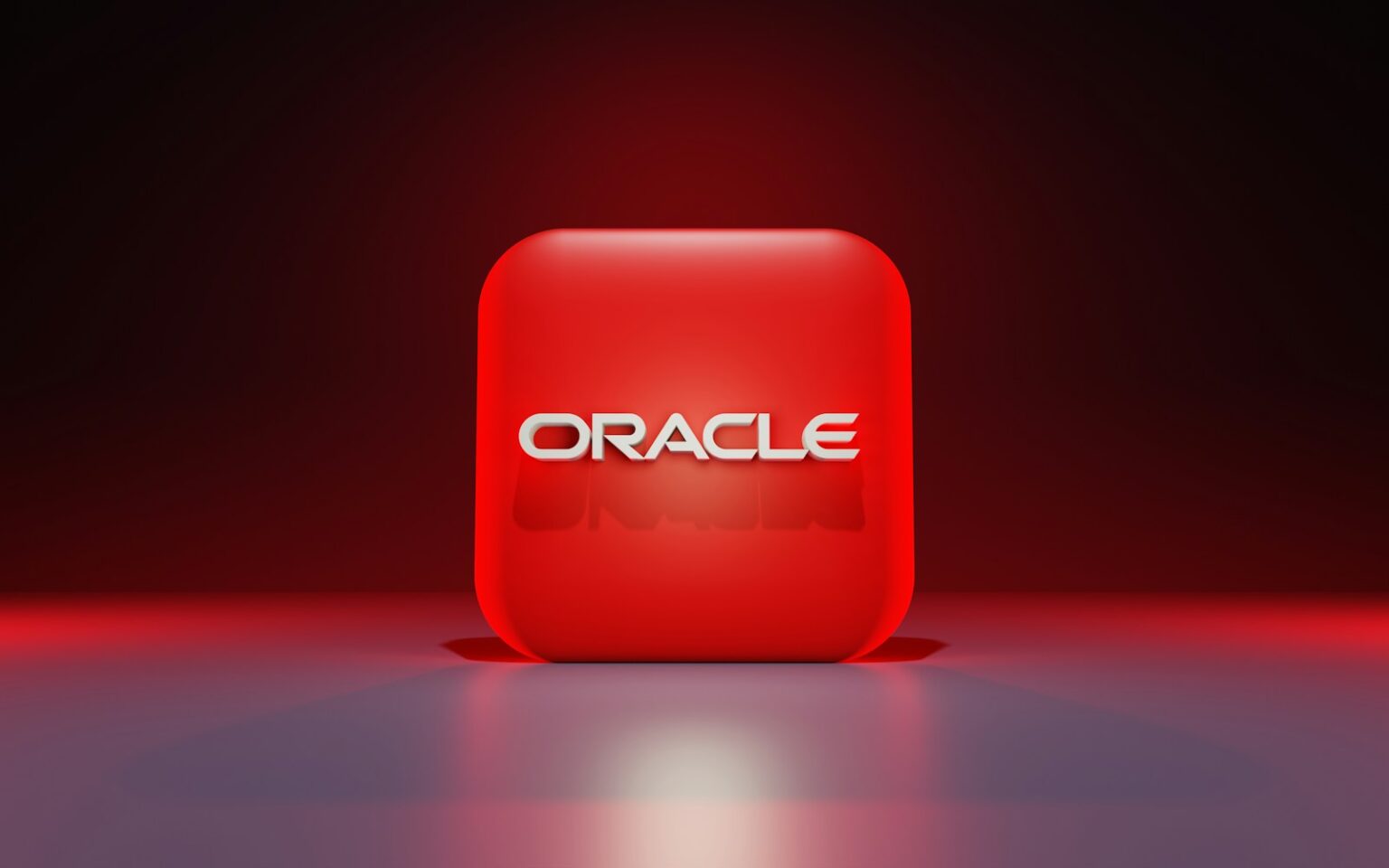 a red cube with white text