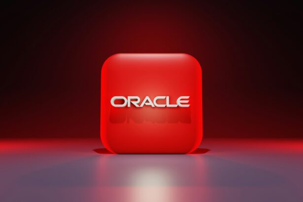 a red cube with white text