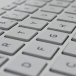 white computer keyboard