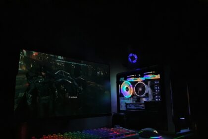 black and red computer keyboard