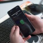 a person holding a phone