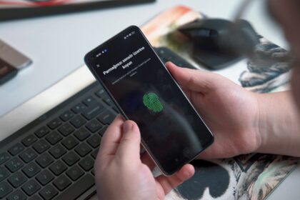 a person holding a phone