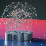 a group of tin cans sitting on top of a blue and pink floor